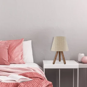 Stolná lampa Bechos 33 cm béžová/hnedá