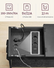 Odkladací stolík VASAGLE LET311B56