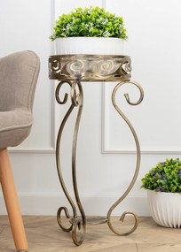 STOJAN NA KVETINÁČ FIORINA 63X33,5 CM ZLATÁ