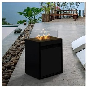 Planika Square GAS - Vonkajší plynový krb 79,7x48 cm 10kW