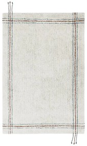Krémový prateľný ručne tkaný bavlnený koberec 90x130 cm Cuisine Natural – Lorena Canals