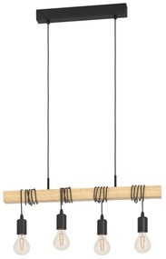 Eglo 32916 - Luster na lanku TOWNSHEND 4xE27/60W/230V