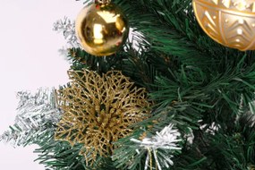 Sada vianočných závesných dekorácií MARIEN zlatá / červená (70 ks)