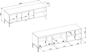 TV skrinka Korsika, dub artisan