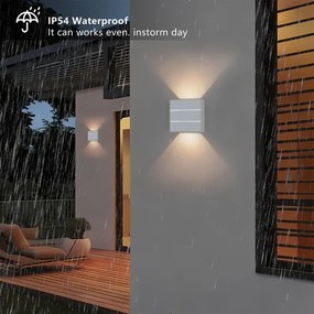 Brilagi - LED vonkajšie nástenné svietidlo DOUBLERAY LINE LED/6W/230V biela IP54
