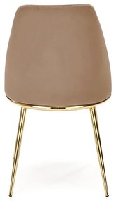 Designová židle GLAMOUR K460 béžová