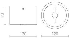 RED-Design Rendl-R12633-LED Stmievateľné bodové svietidlo KELLY LED/15W/230V biela