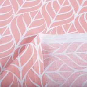 Biante Detský bavlnený záves Sandra SA-211 Listy na staroružovom 130x190 cm