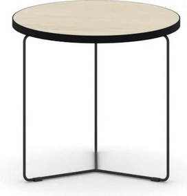 Okrúhly konferenčný stôl TENDER, priemer 50 cm, výška 48 cm, dub prírodný