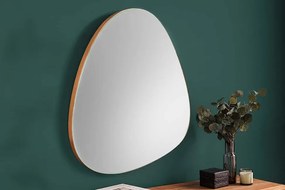 Dizajnové nástenné zrkadlo s dreveným rámom Salome dub 70cm