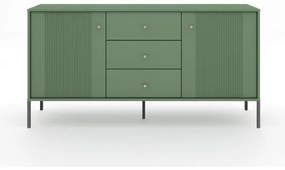 Komoda LUE zelená/čierna