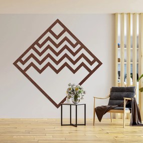 Drevená geometrická dekorácia štvorec - FORNET: Preglejka Topoľ - Honey 3071 30 cm 4060-97851 PR0397-A