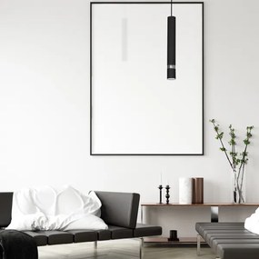 Závesný luster na lanku JOKER 1xGU10/25W/230V čierny/lesklý chróm