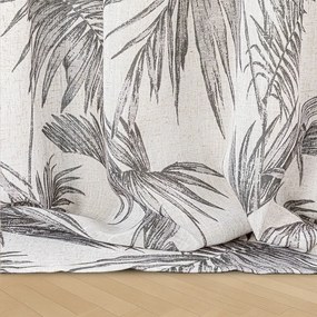 Sivý/krémovobiely záves 135x250 cm Palmera – Restilo