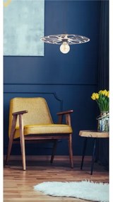 Luster na lanku FALCO 1xE27/60W/230V pr. 30 cm béžová