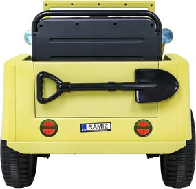 Ramiz Retro vojenské auto pre deti béžové + pohon 4x4