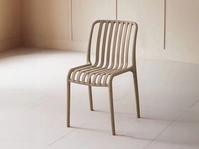 Plastová stolička TREGO, béžová