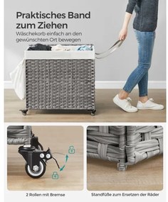 Ručne tkaný kôš na bielizeň LCB365G01