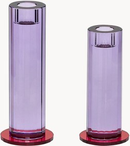 Krištáľové svietniky Cut, 2 ks