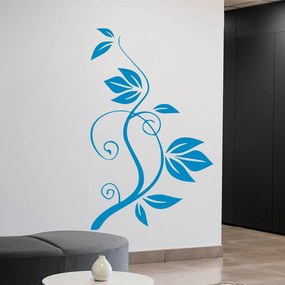 Veselá Stena Samolepka Ťahajúca sa kvetina Farba: hnedá, Veľkosť: 60 x 37 cm