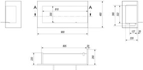 Rohový biokrb pravý Delta 900