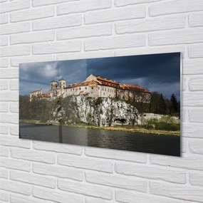 Obraz na akrylátovom skle Krakow castle river 125x50 cm