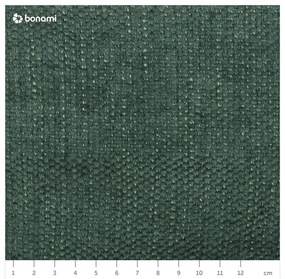 Zelená rozkladacia/s úložným priestorom rohová pohovka (ľavý roh/do tvaru "U") Fuji – Bobochic Paris