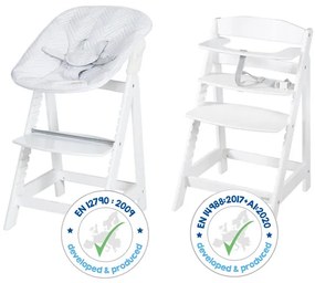 roba Detská vysoká stolička Born Up Zickzack 2 v 1 (biela)  (100366796)
