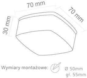 Moderné bodové svietidlo Caps