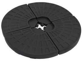 Čierny podstavec na slnečník Bonami Essentials, ø 100 cm