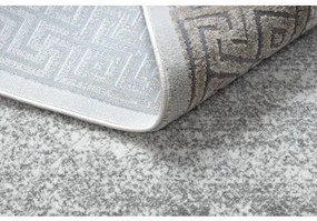 Moderný koberec NOBLE 1512 67 vzor rámu, Grécky vintage - Štrukturálny, dve vrstvy rúna, krémová béžová Veľkosť: 80x150 cm
