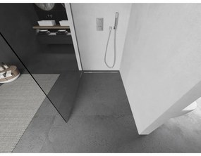 Mexen Kioto, sprchová zástena Walk-In 135 x 200 cm, 8mm číre sklo, grafitový profil, 800-135-101-95-00