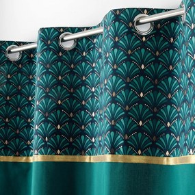 Bavlnený záves v petrolejovej farbe 140x240 cm Artchic – douceur d'intérieur