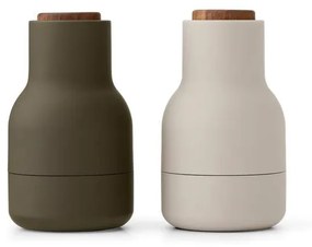 Audo (Menu) Mlynčeky na soľ a čierne korenie Bottle Small set 2ks, hunting green/beige