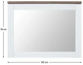Zrkadlo Telegrafo (borovica canyon + dub sonoma truflový) . Vlastná spoľahlivá doprava až k Vám domov. 1116518