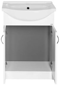 Aqualine Aqualine, SIMPLEX ECO 55 umývadlová skrinka s umývadlom 53x83,5x30,7cm, SIME550