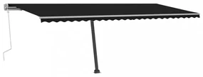 Voľne stojaca ručne zaťahovacia markíza 500x300 cm Dekorhome