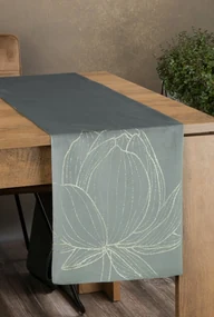 OBRUS BLINK 12 35X140 CM STRIEBORNÝ