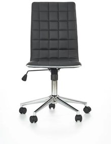 Kancelárska otočná stolička TIROL — ekokoža, viac farieb Sivá