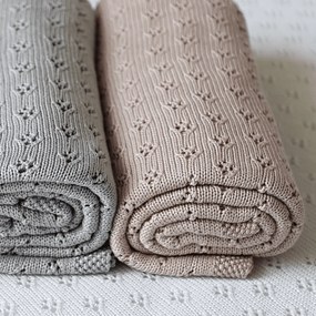 Bambusová prikrivka púdrovo ružová 80×100 cm