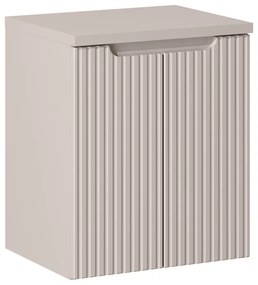 Závesná skrinka pod umývadlo Nova Cashmere s doskou 50 cm kašmírová