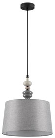 LED sivý moderný luster Damo 34