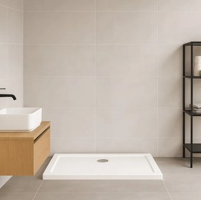 Erga Laos, obdĺžniková sprchová vanička 120x90x5cm, akrylát, biela lesklá, ERG-V06-ACR-9012S-WH-CR