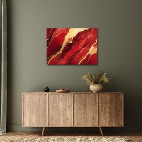 Obraz - Červeno-zlatý mramor (70x50 cm)
