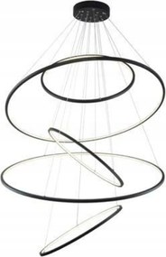 Led Závesné svietidlo AZzardo Wheel XXL black AZ3137 190W 11400lm 3000K IP20