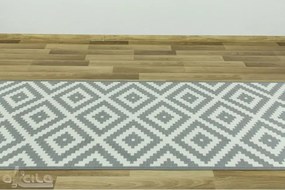 Protišmykový behúň Romby 19 - sivý - Výpredaj