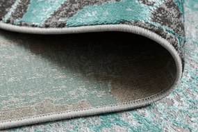 Koberec DE LUXE 2079 Vintage - štrukturálny - zelený / antracit