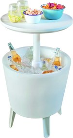 Okrúhly záhradný stolík so zásobníkom na ľad 49.5x49.5 cm Illuminated cool – Keter