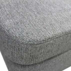 Rozkladacia rohová sedacia súprava SERPA v tvare U, ľavá, sivá, s úložným priestorom