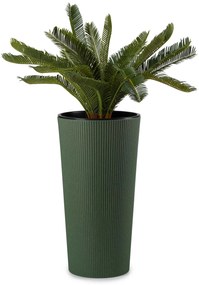 PLASTOVÝ KVETINÁČ URBANIKA ECO SADA 2KS 57X30 CM+46,6X25,5 CM ZELENÁ